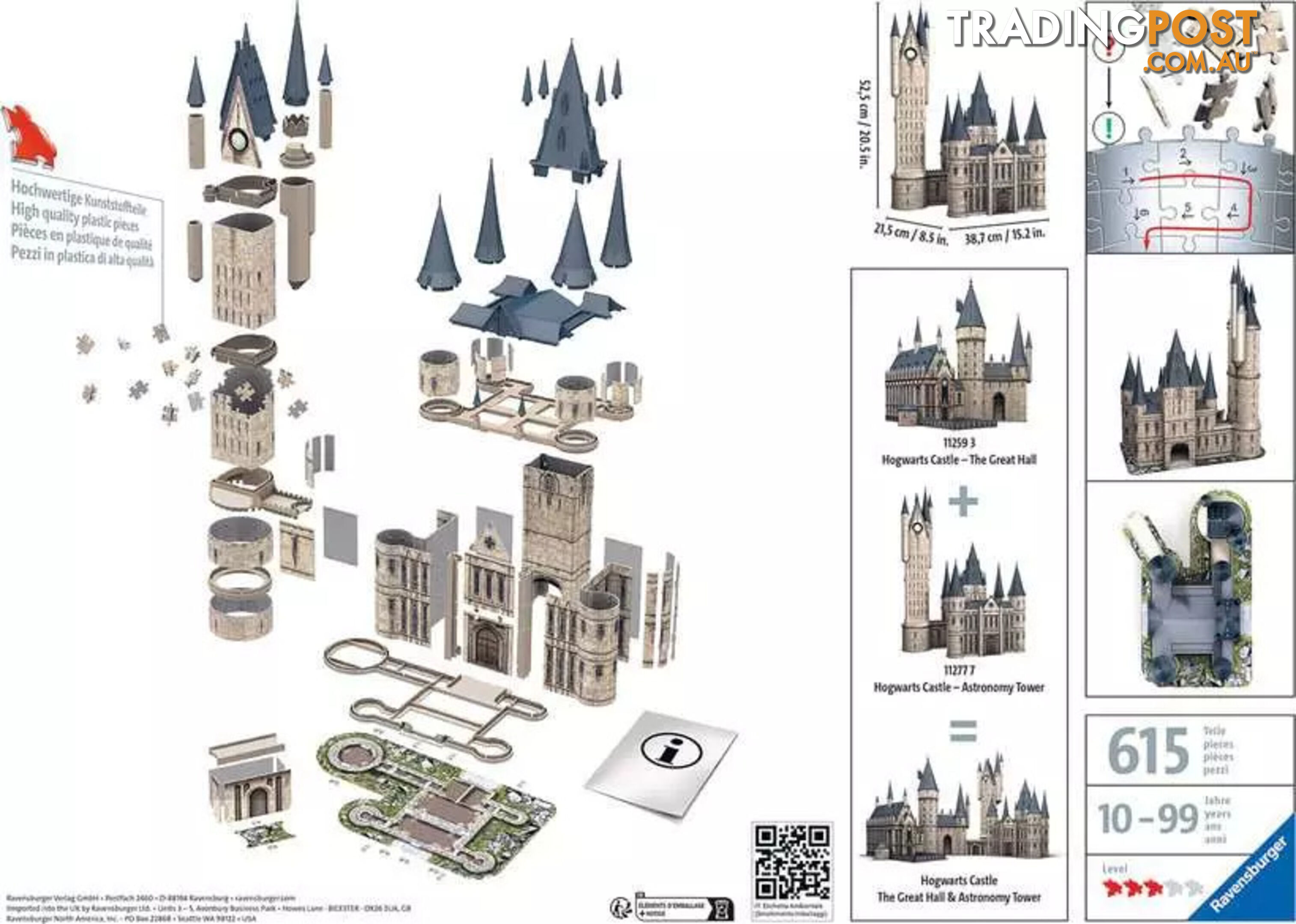 Ravensburger - Harry Potter Hogwarts Castle Astronomy Tower Jigsaw Puzzle 540pcs - Mdrb11277 - 4005556112777