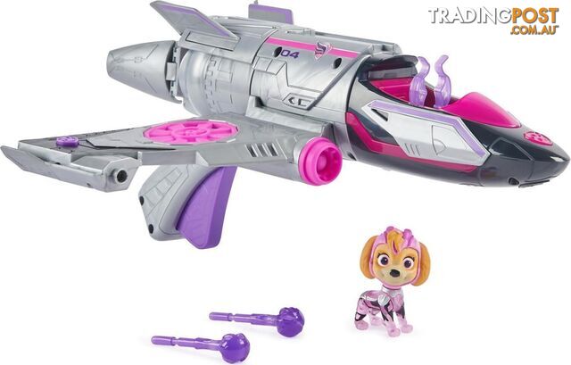 Paw Patrol - The Mighty Movie Transforming Rescue Jet With Skye - Spin Master - Si6067074 - 778988467145