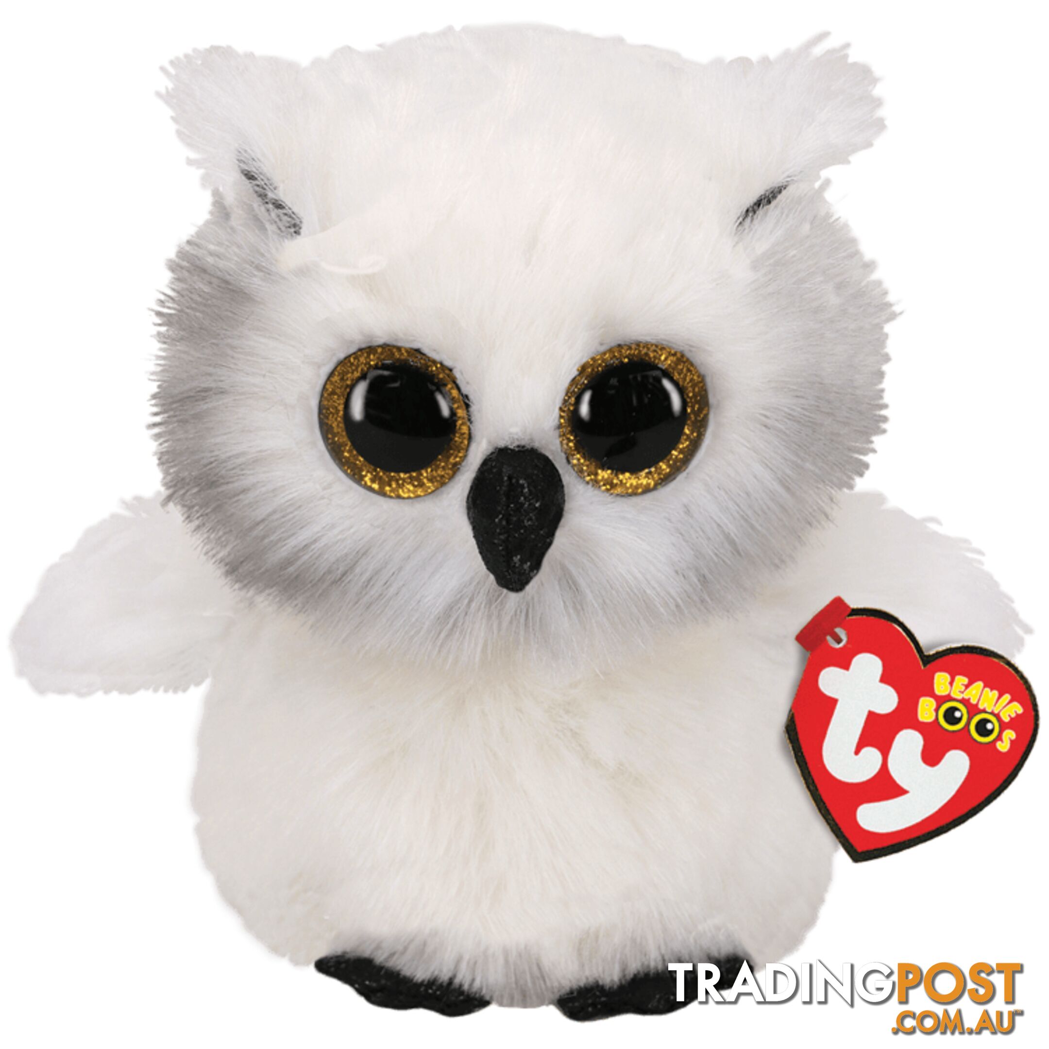 Ty Beanie Boos - Austin - White Owl 15cm Small 36305 - 008421363056