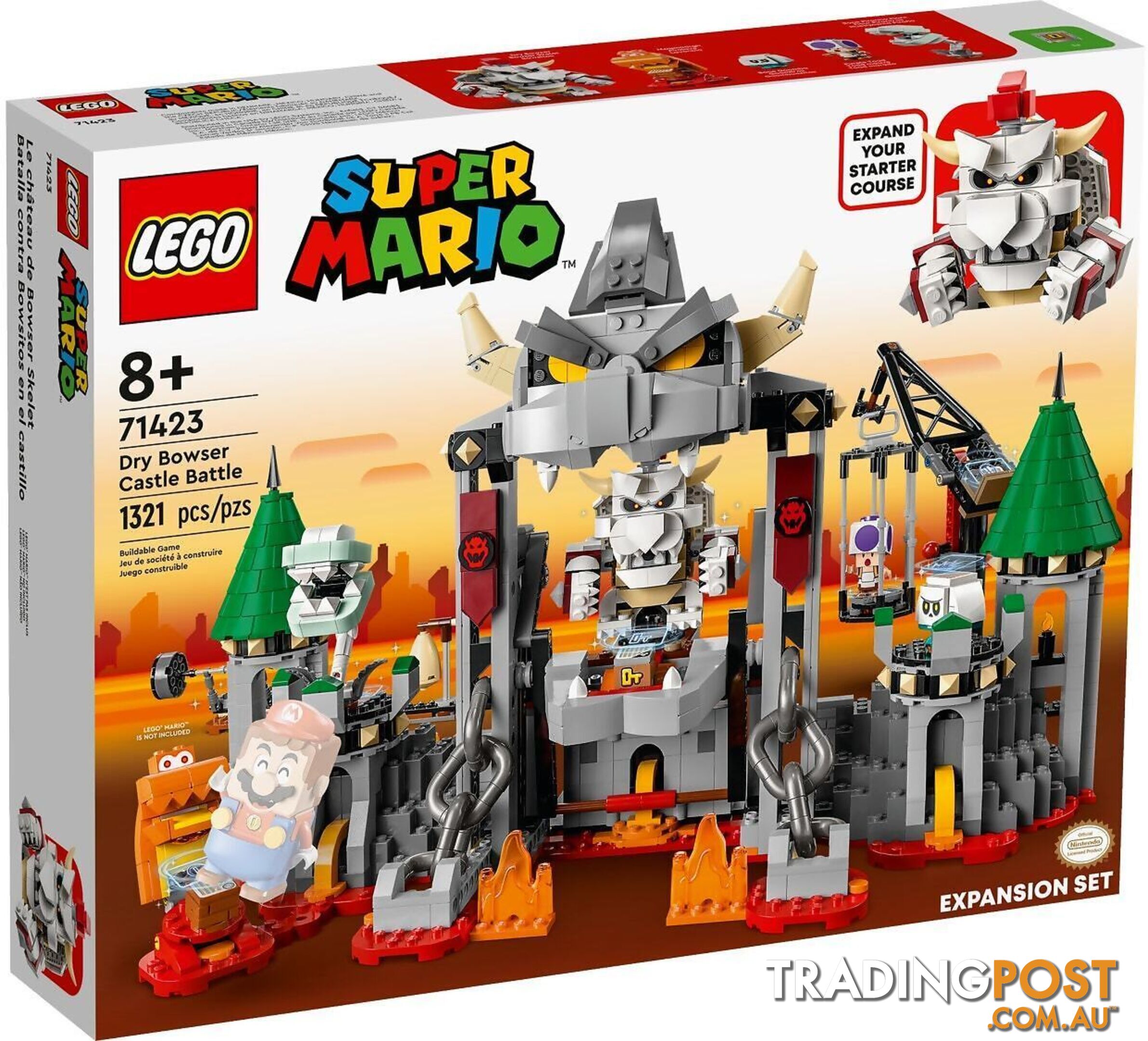 LEGO 71423 Dry Bowser Castle Battle Expansion Set - Super Mario - 5702017415758