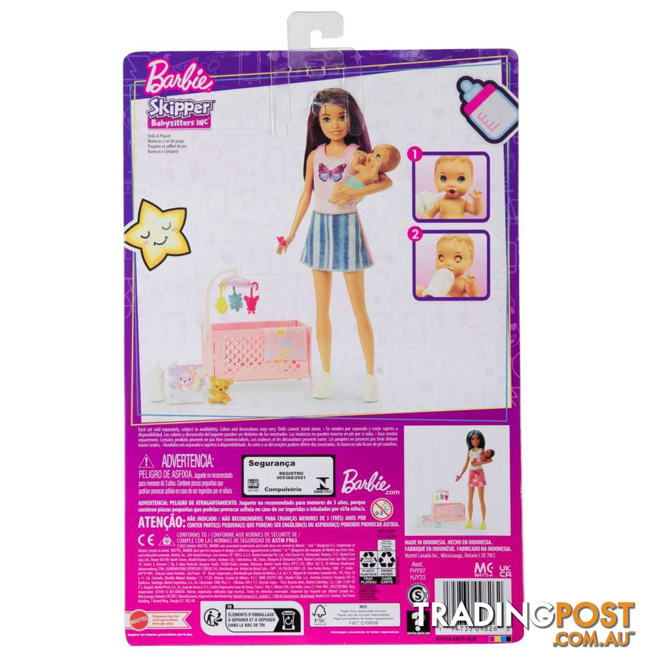 Barbie Skipper Babysitters Incâ„¢ Dolls and Playset - Mahjy33 - 194735098262