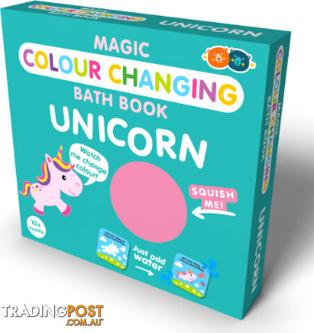 Buddy & Barney - Magic Colour Changing Bath Book - Unicorn - Mh Bb190 - 9781912544639