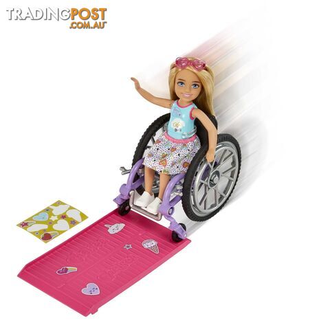 Barbie Chelsea Doll (blonde) & Wheelchair Toy For 3 Year Olds & Up - Mahgp29 - 194735054312