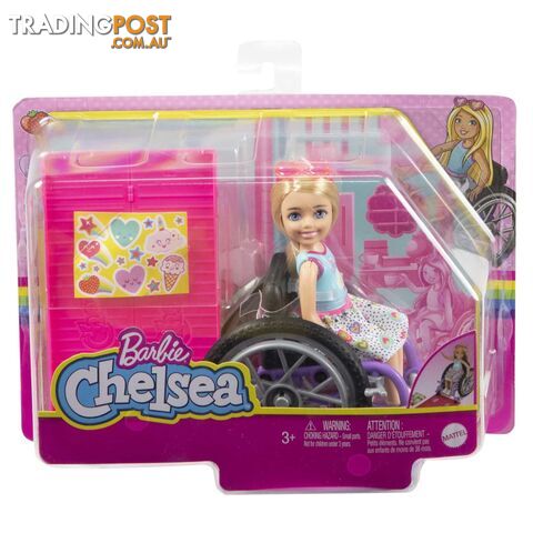 Barbie Chelsea Doll (blonde) & Wheelchair Toy For 3 Year Olds & Up - Mahgp29 - 194735054312