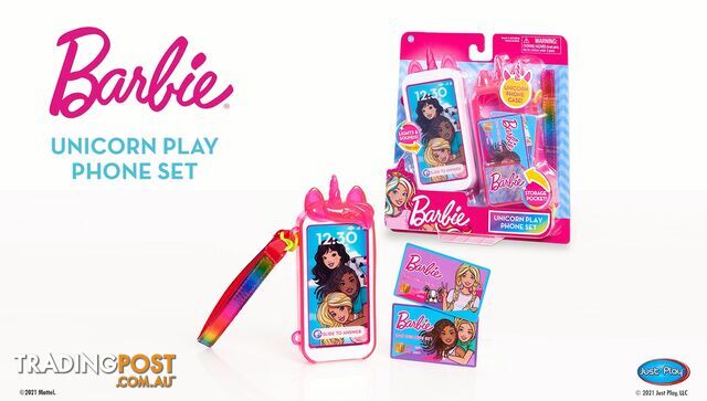 Barbie Unicorn Play Phone Set - Bj63616 - 886144636165