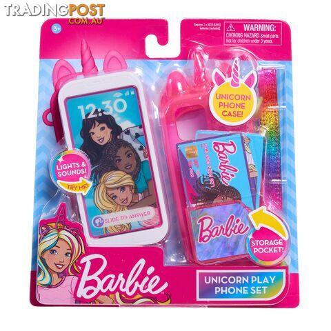 Barbie Unicorn Play Phone Set - Bj63616 - 886144636165