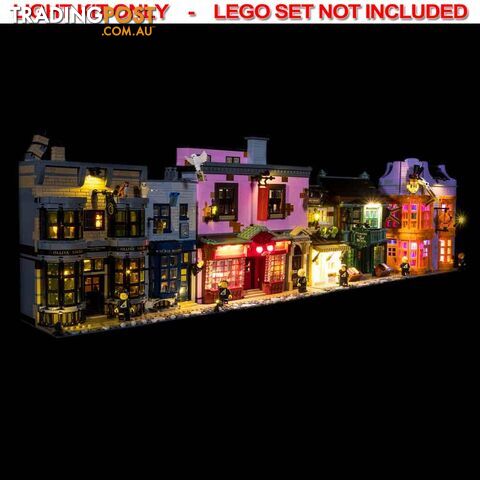 LIGHT KIT for LEGO Diagon Alley 75978 - Light My Bricks - 744109767012