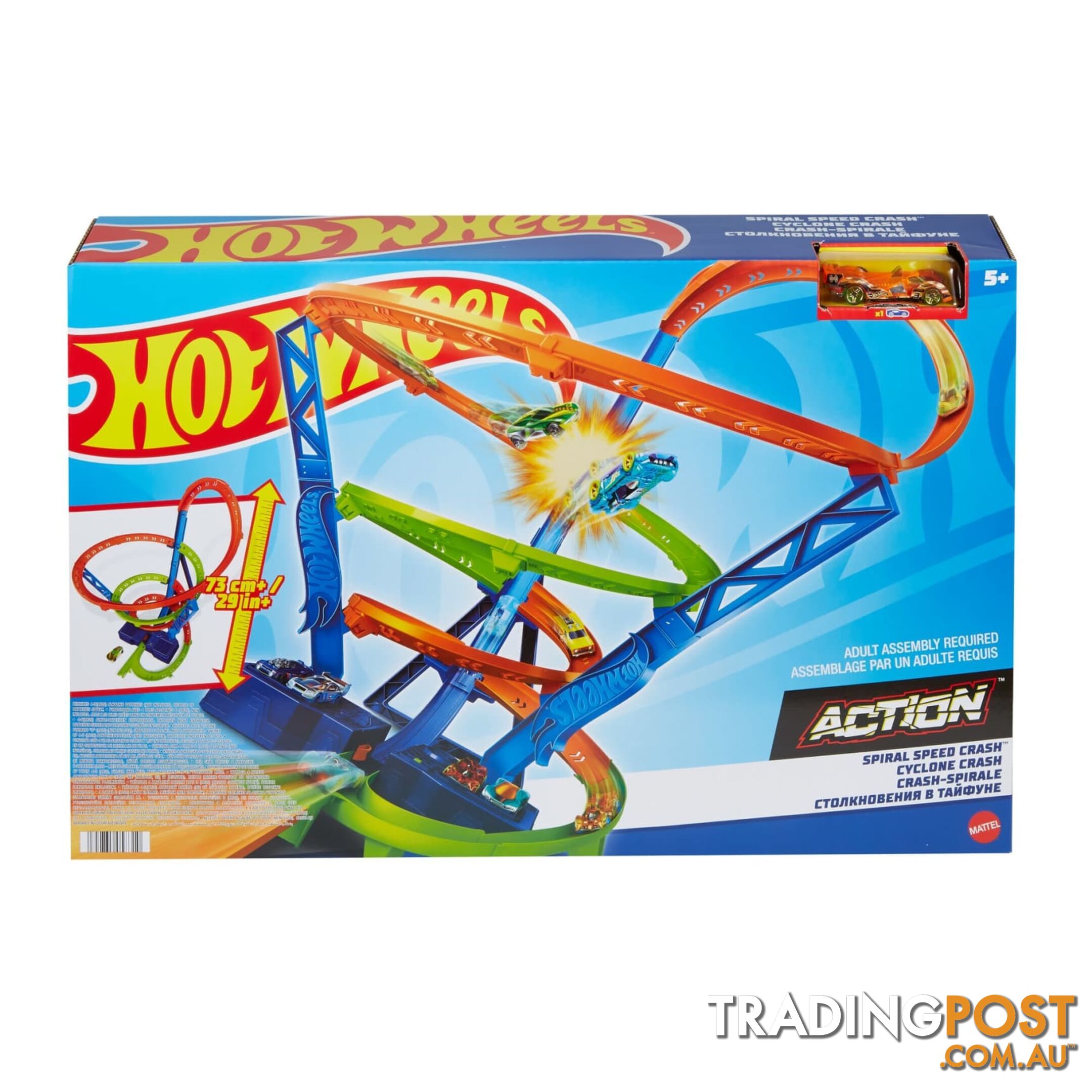 Hot Wheels® - Action Cyclone Spiral Speed Crash - Mahgv67 - 194735058310