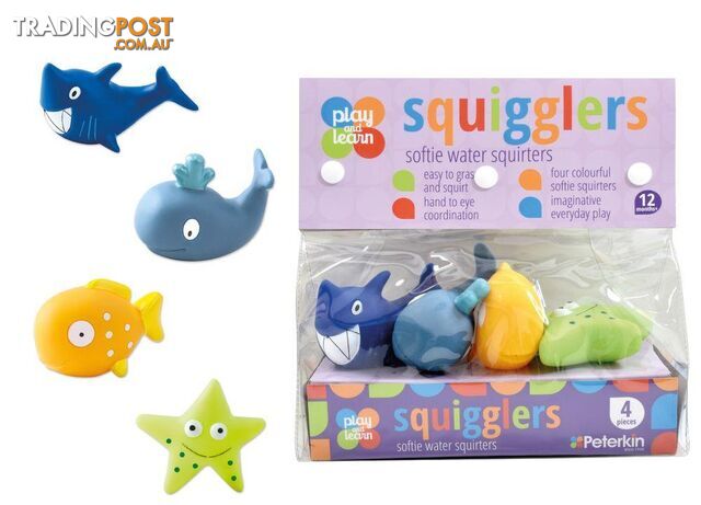 Play And Learn Squigglers Water Squirters Sea Creatures Art64808 - 5018621701287