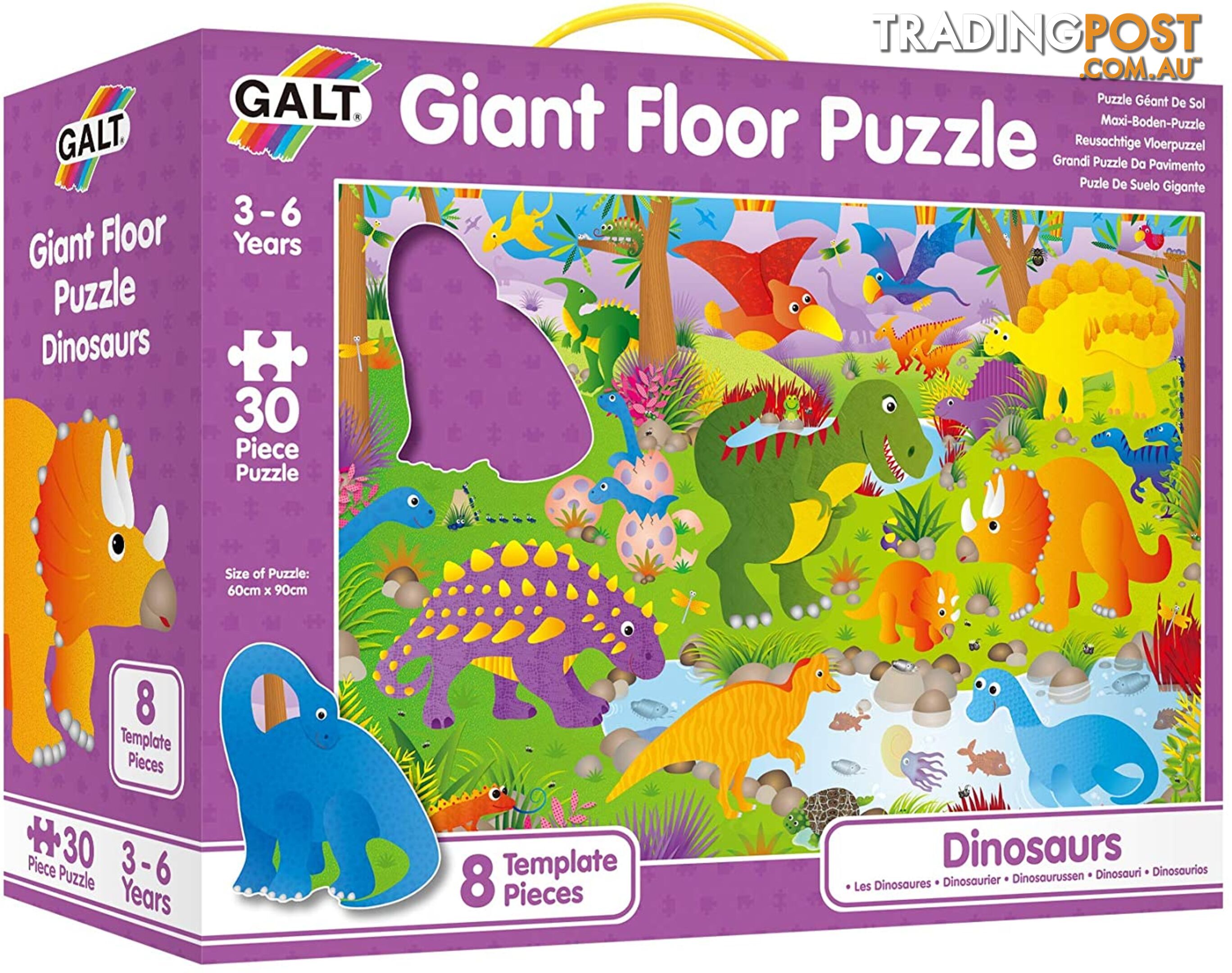 GALT - Dinosaurs Giant Floor Puzzle 36 GALT - Mdgn0866 - 5011979324177