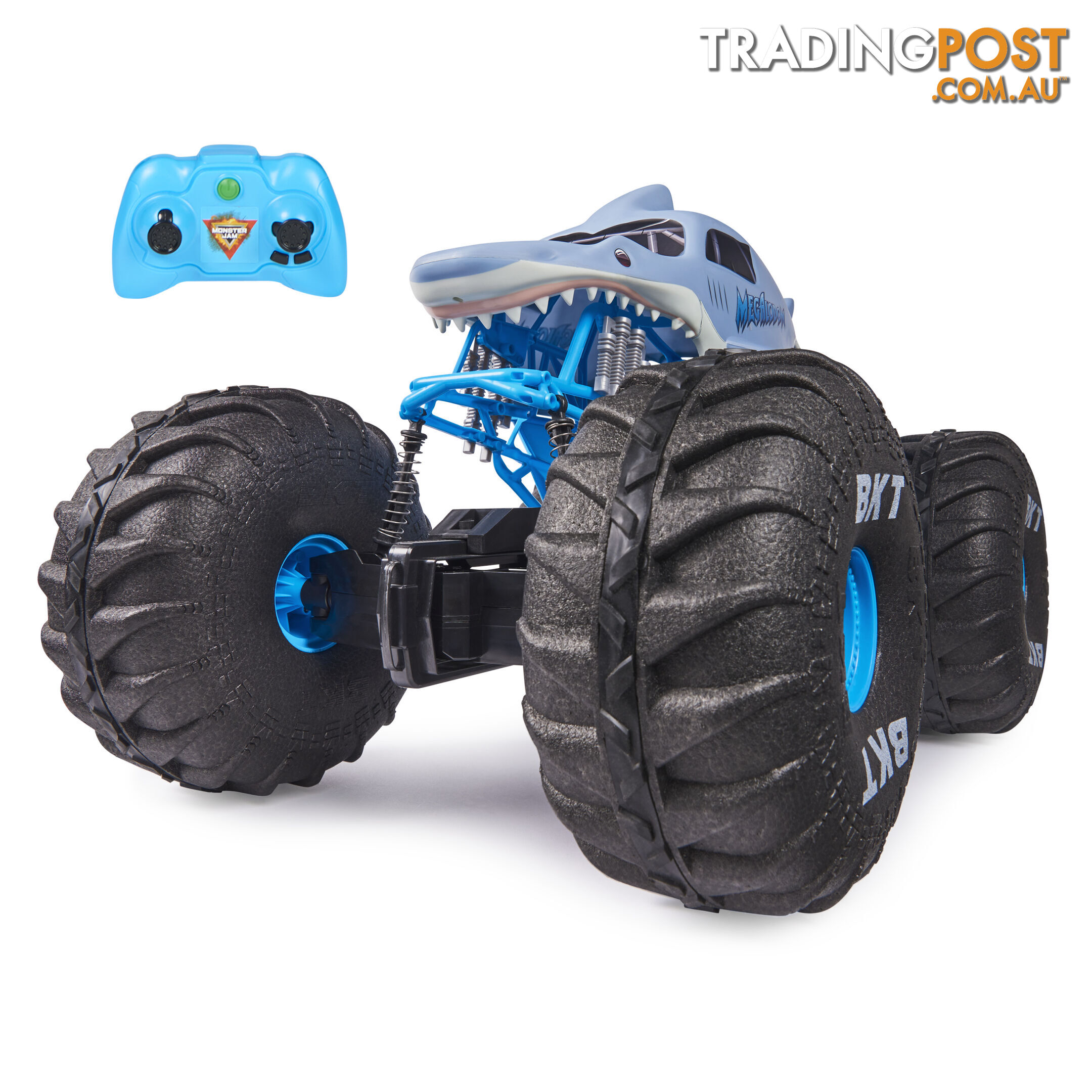 Monster Jam  - Official Mega Megalodon All-terrain Remote Control Monster Truck 1:6 Scale - Si6064929 - 778988344521