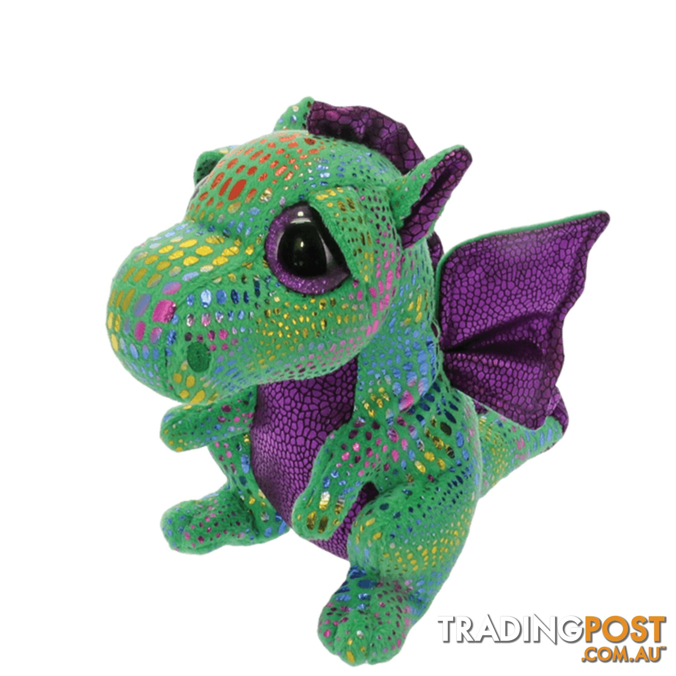Ty Beanie Boos - Cinder - Green Dragon  - 41cm Large - 37099 - 008421370993