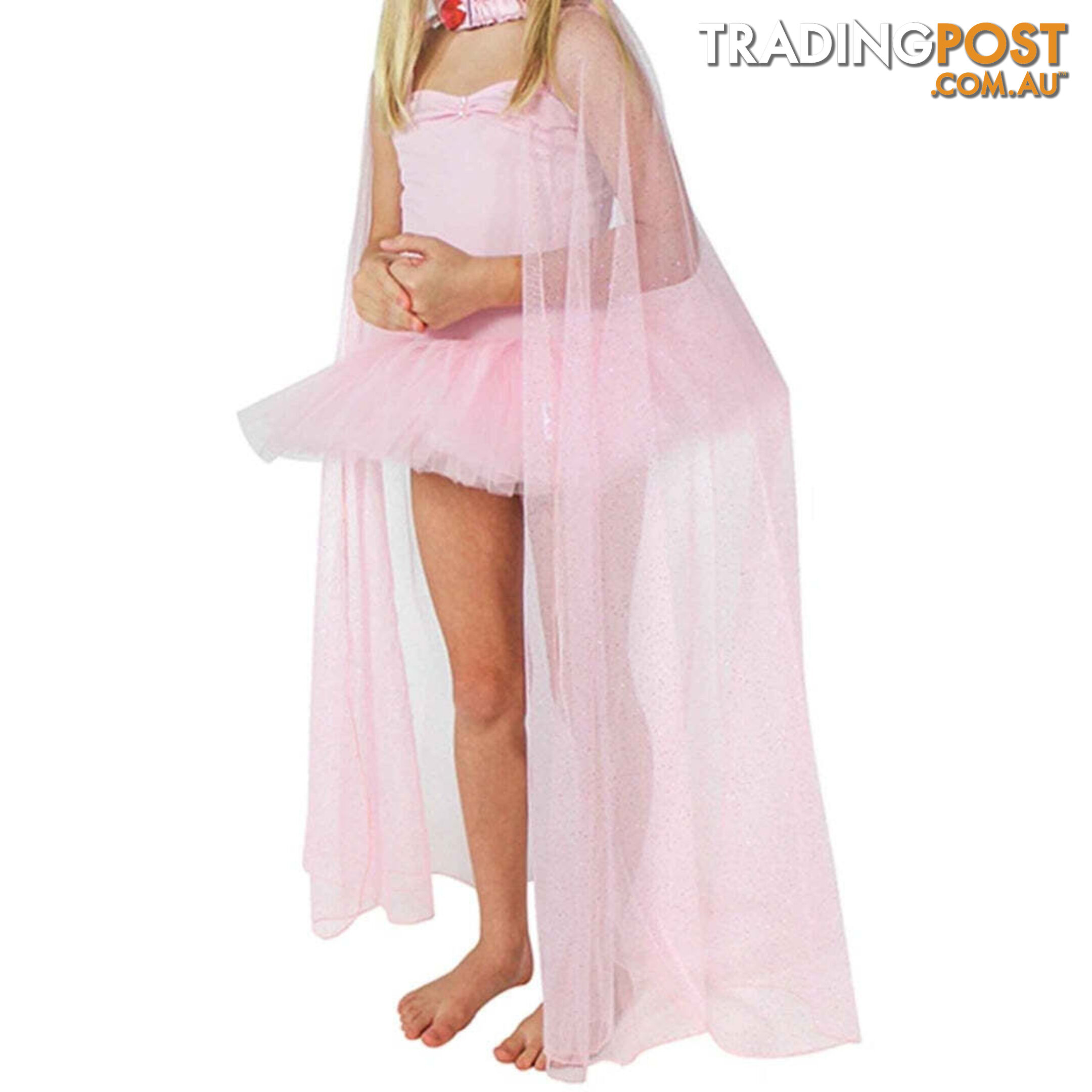 Fairy Girls - Costume Glittery Princess Bling Cape Light Pink - Fgf442lp - 9787302004424