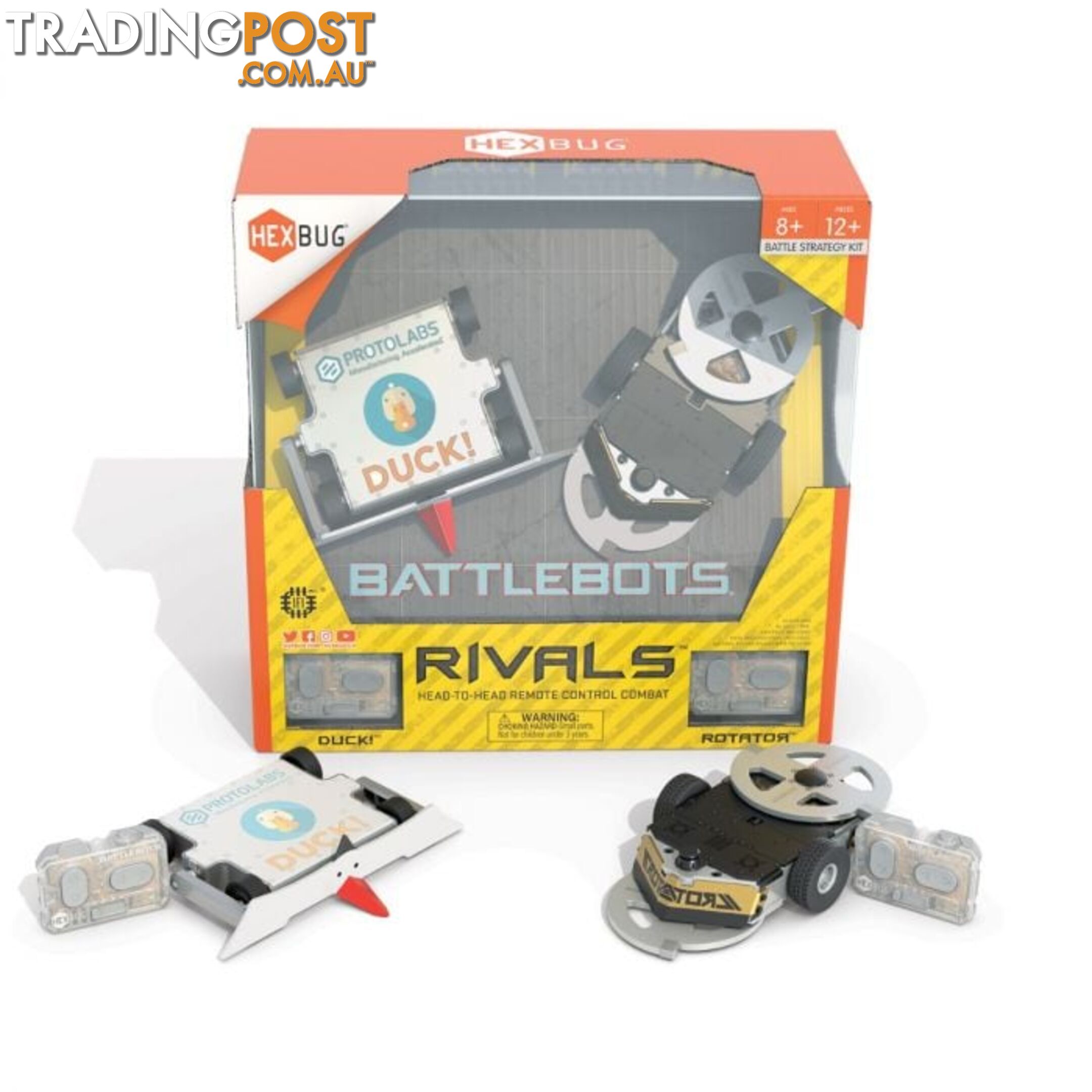 Hexbug Battlebots Rivals Duck & Rotator - Gd4136984 - 807648070187