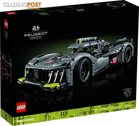 LEGO 42156 PEUGEOT 9X8 24H Le Mans Hybrid Hypercar - Technic - 5702017424767