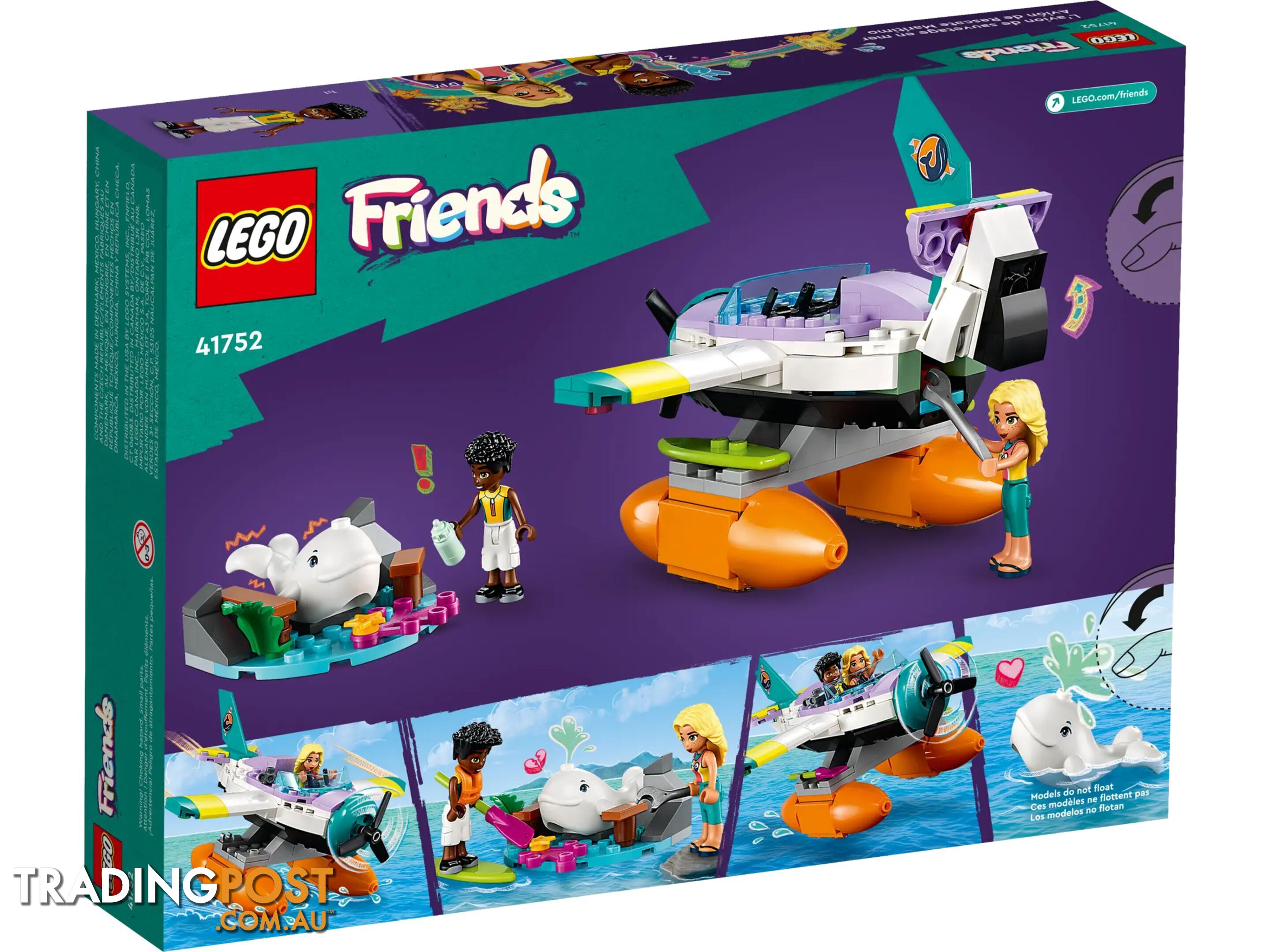 LEGO 41752 Sea Rescue Plane - Friends - 5702017415345