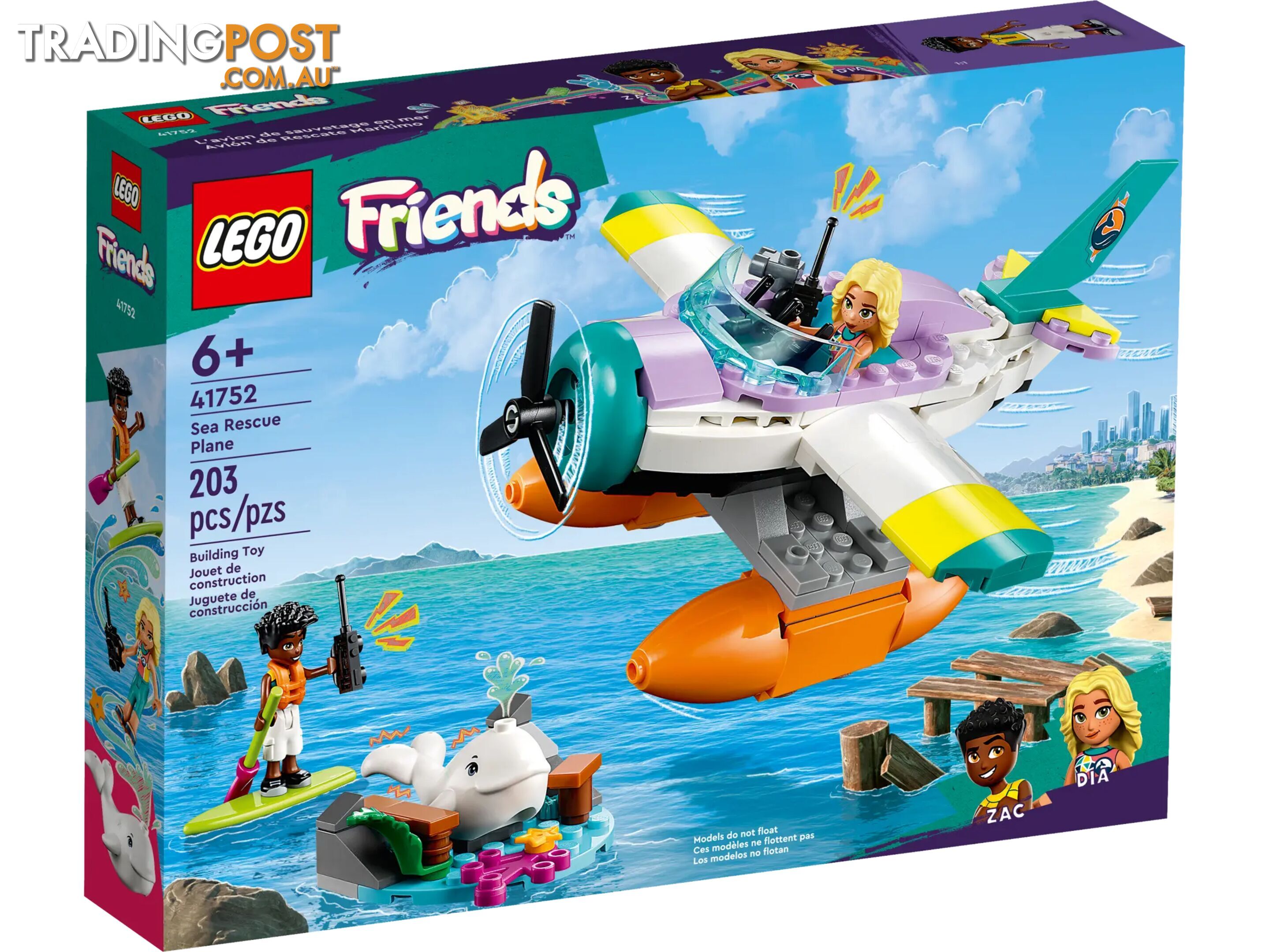 LEGO 41752 Sea Rescue Plane - Friends - 5702017415345