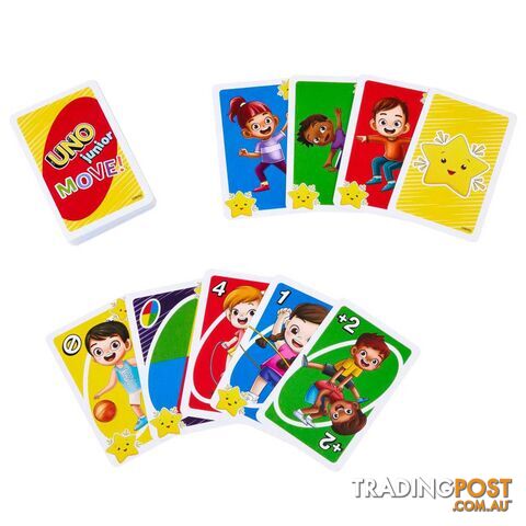UNO Junior Move Card Game - Mahnn03 - 0194735145607