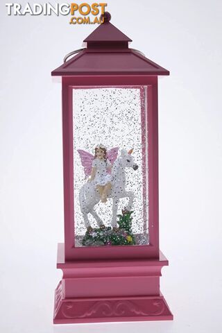 Cotton Candy - Pink Lantern With Unicorn & Fairy Ccfv226 - 9324651395652