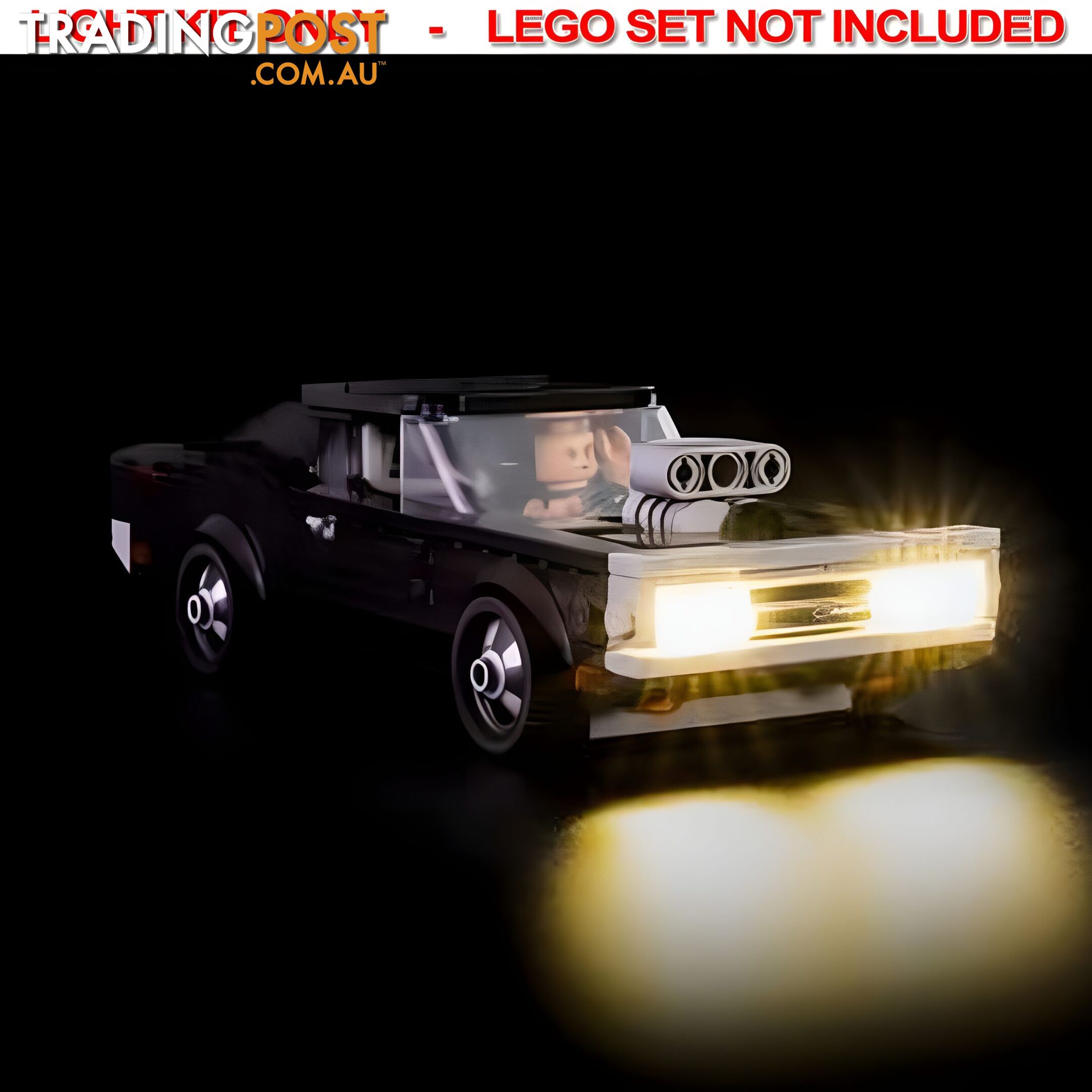 Light Kit For LEGO Speed Champions 1970 Dodge Charger R/T 76912 - Light My Bricks - Lb75452389381 - 754523893815