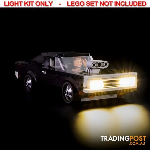 Light Kit For LEGO Speed Champions 1970 Dodge Charger R/T 76912 - Light My Bricks - Lb75452389381 - 754523893815