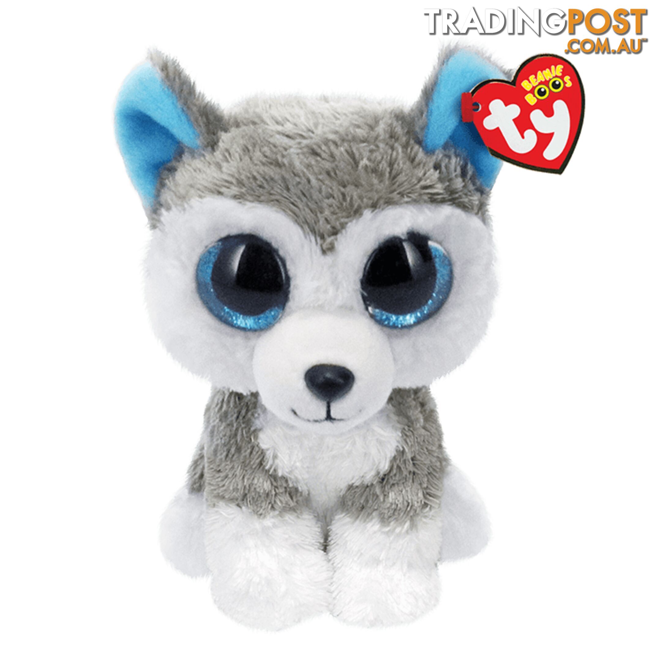 Ty Beanie Boos - Slush - Grey And White Husky 15cm Small 36006 - 008421361786