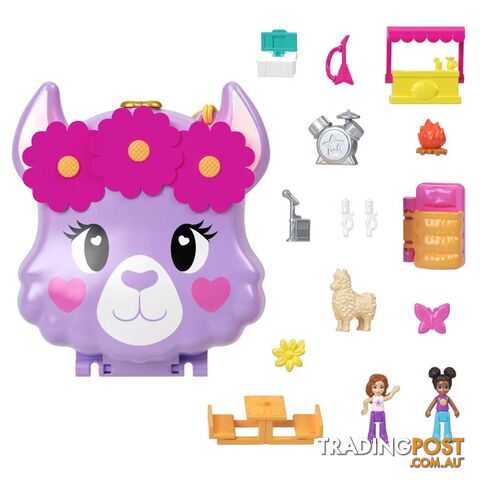 Polly Pocket - Camp Adventure Llama Compact - Mahkv33 - 0194735109111