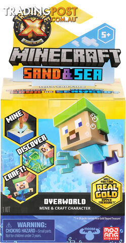 Treasure X - Minecraft Sand & Sea Overworld Mine & Craft Character - Mj41712 - 630996417102