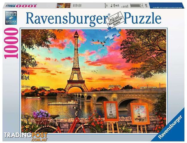 Ravensburger - Paris Banks Of Seine Le Quais De Seine Jigsaw Puzzle 1000pc - Mdrb15168 - 4005556151684