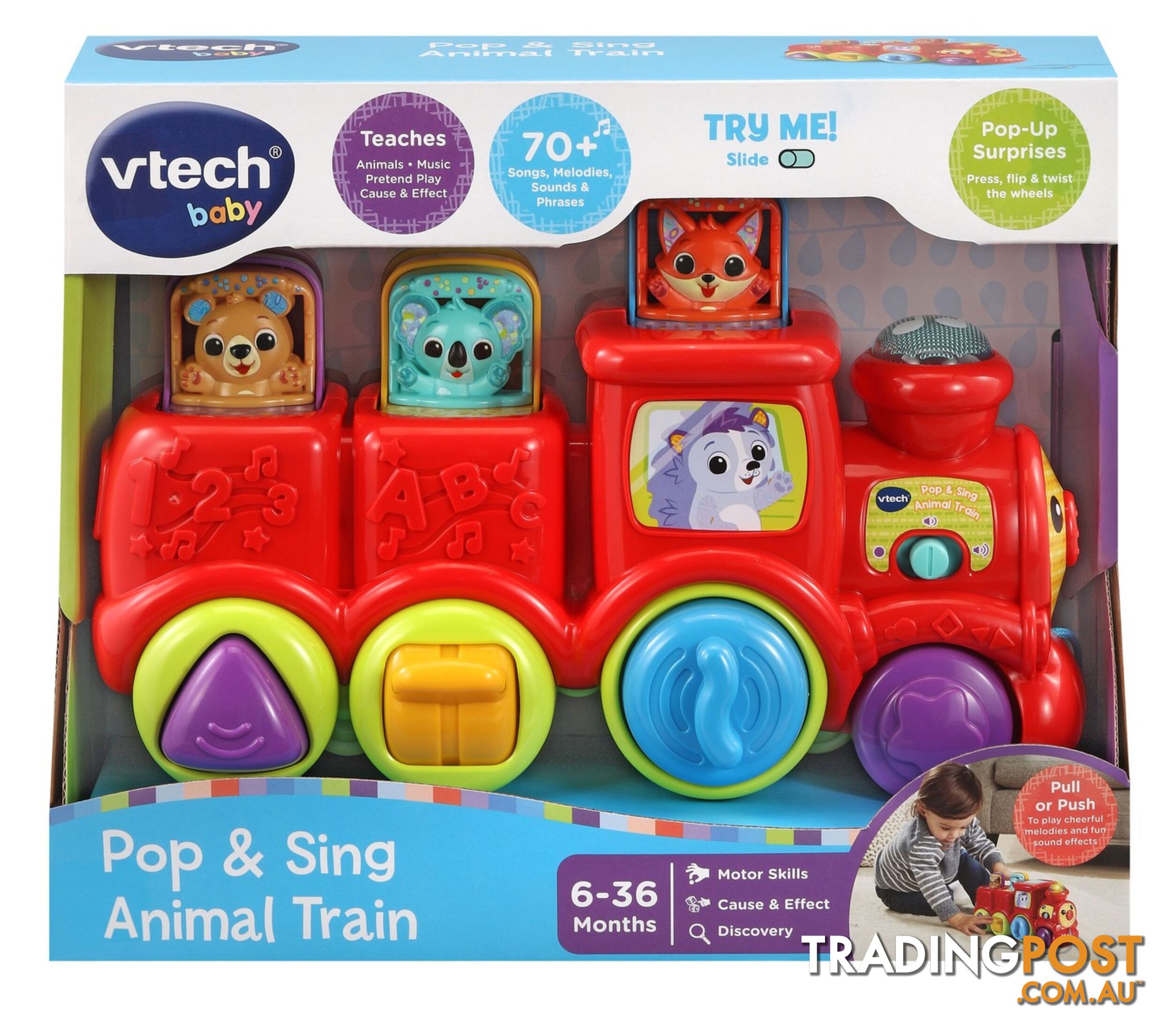 Vtech - Pop & Sing Animal Train - Tn80554903004 - 3417765549038