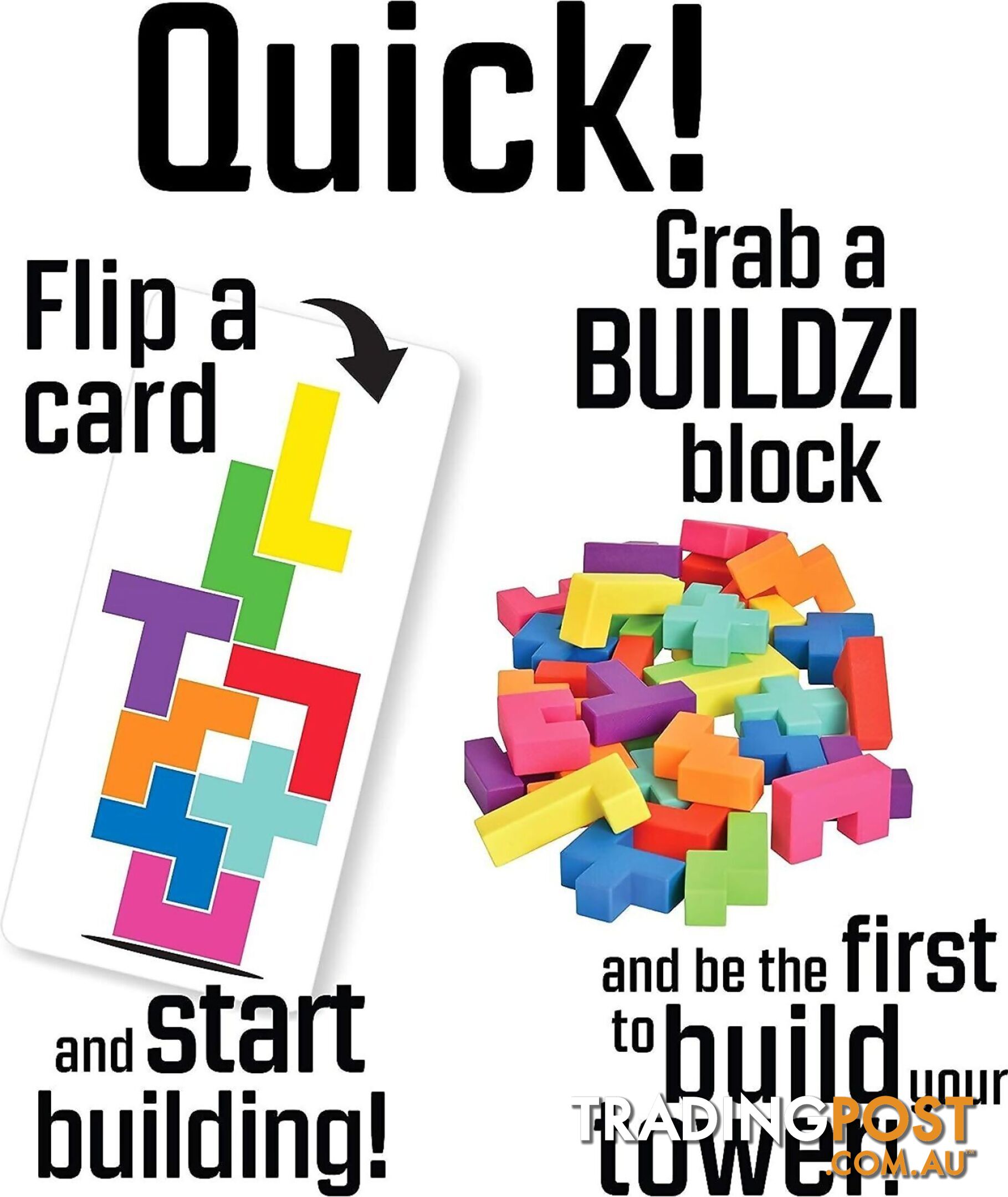 Tenzi - Buildzi - Block Building Game - Dztbuild - 602573541166