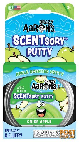 Crazy Aaron's Scentsory Putty Crisp Apple 2.5inch - Bgscnga055 - 810066953048