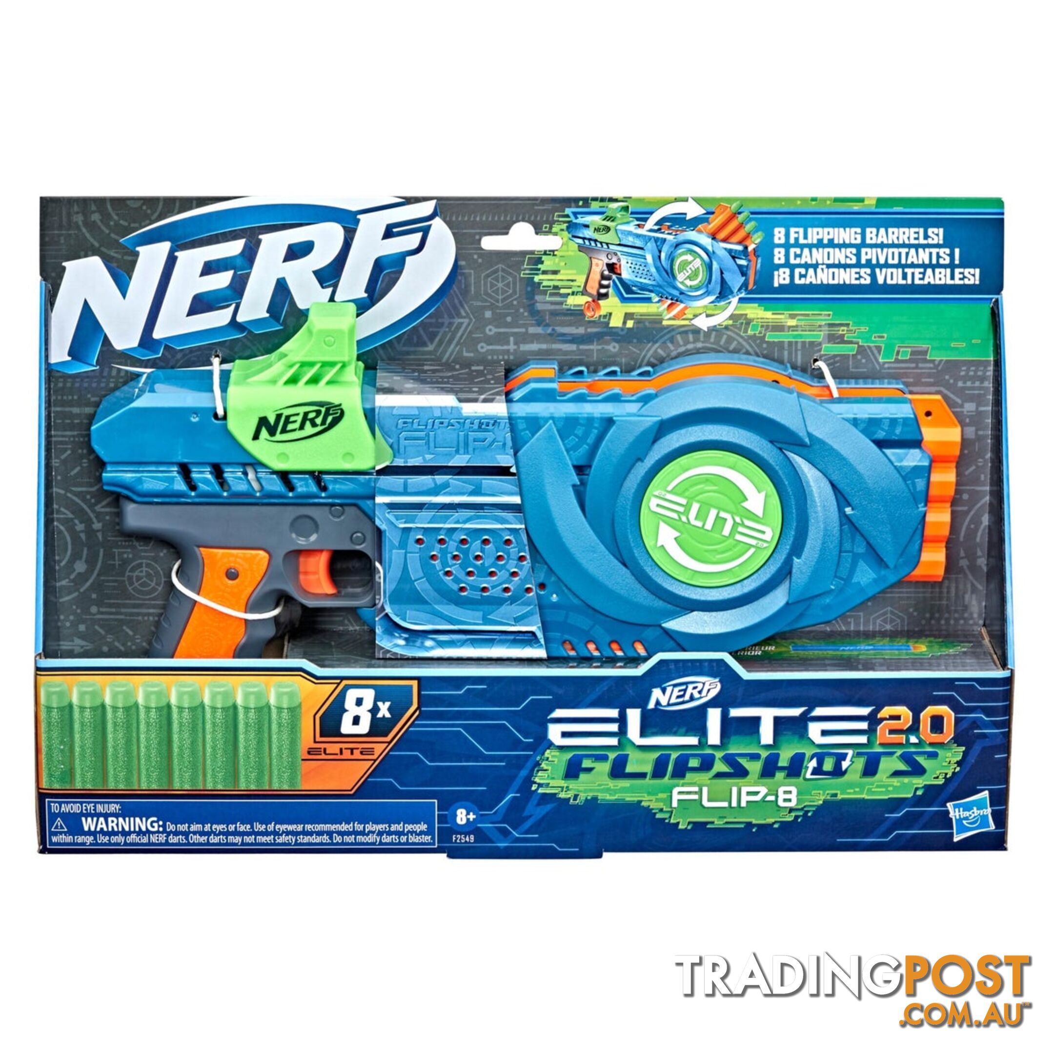 Nerf Elite 2.0 Flip 8 Hbf25492210 - 195166116358