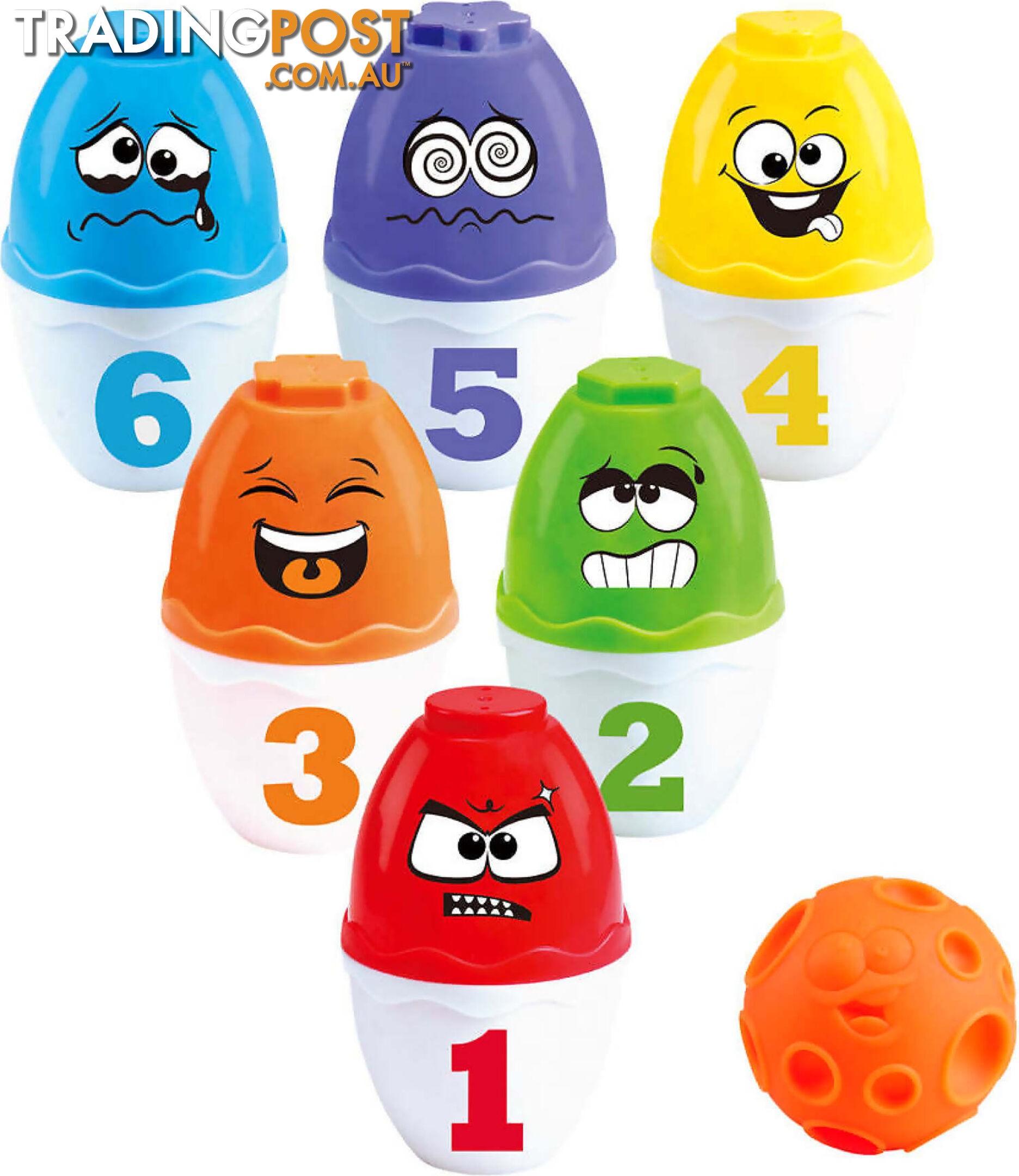 Playgo Toys Ent. Ltd. - Strike-a-face Bowling - Art66128 - 4892401028334