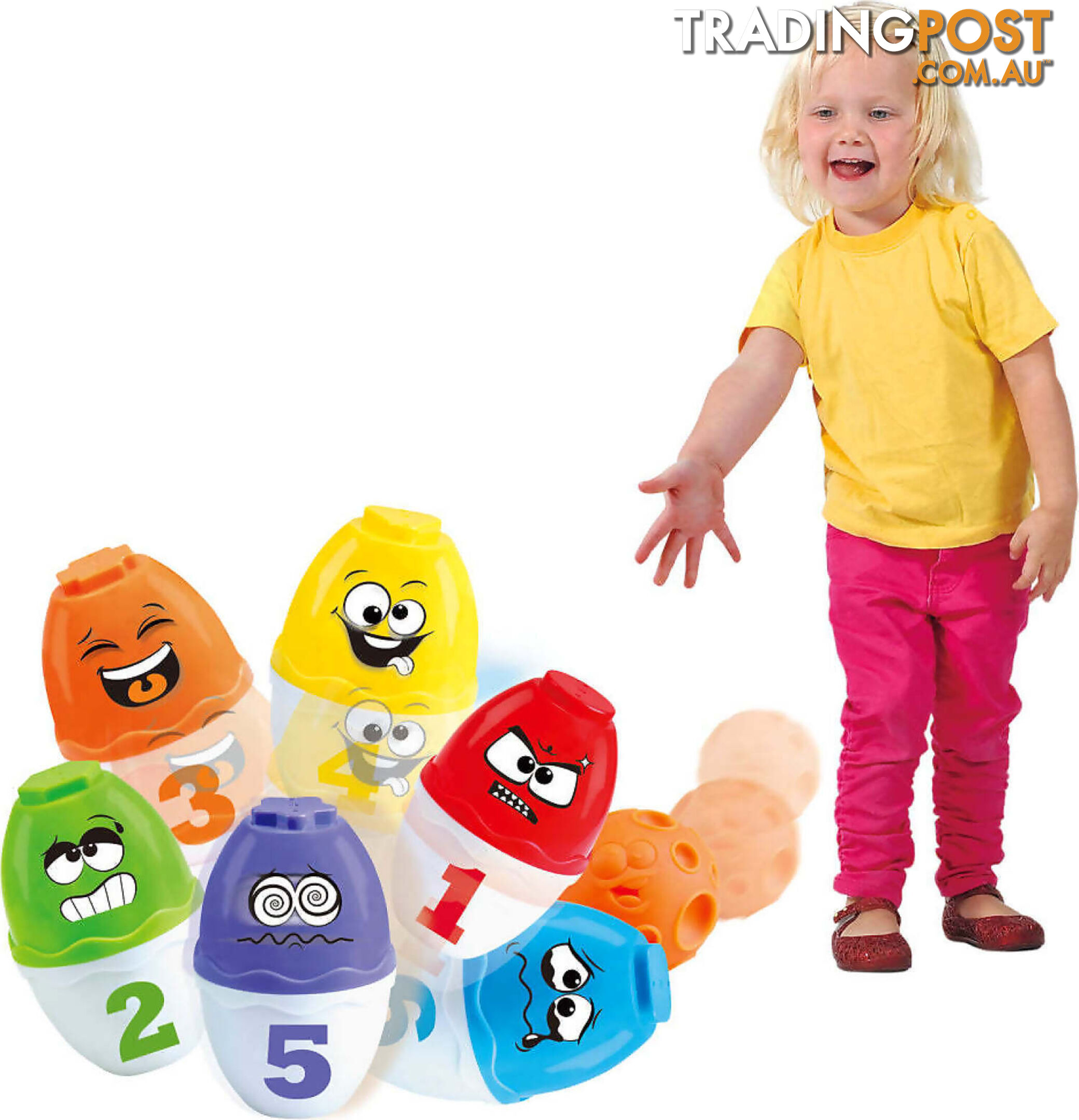 Playgo Toys Ent. Ltd. - Strike-a-face Bowling - Art66128 - 4892401028334