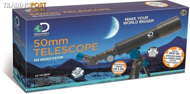 Discovery Adventures 50mm Astronomical Telescope Electronics Mdda08 - 5060062144536