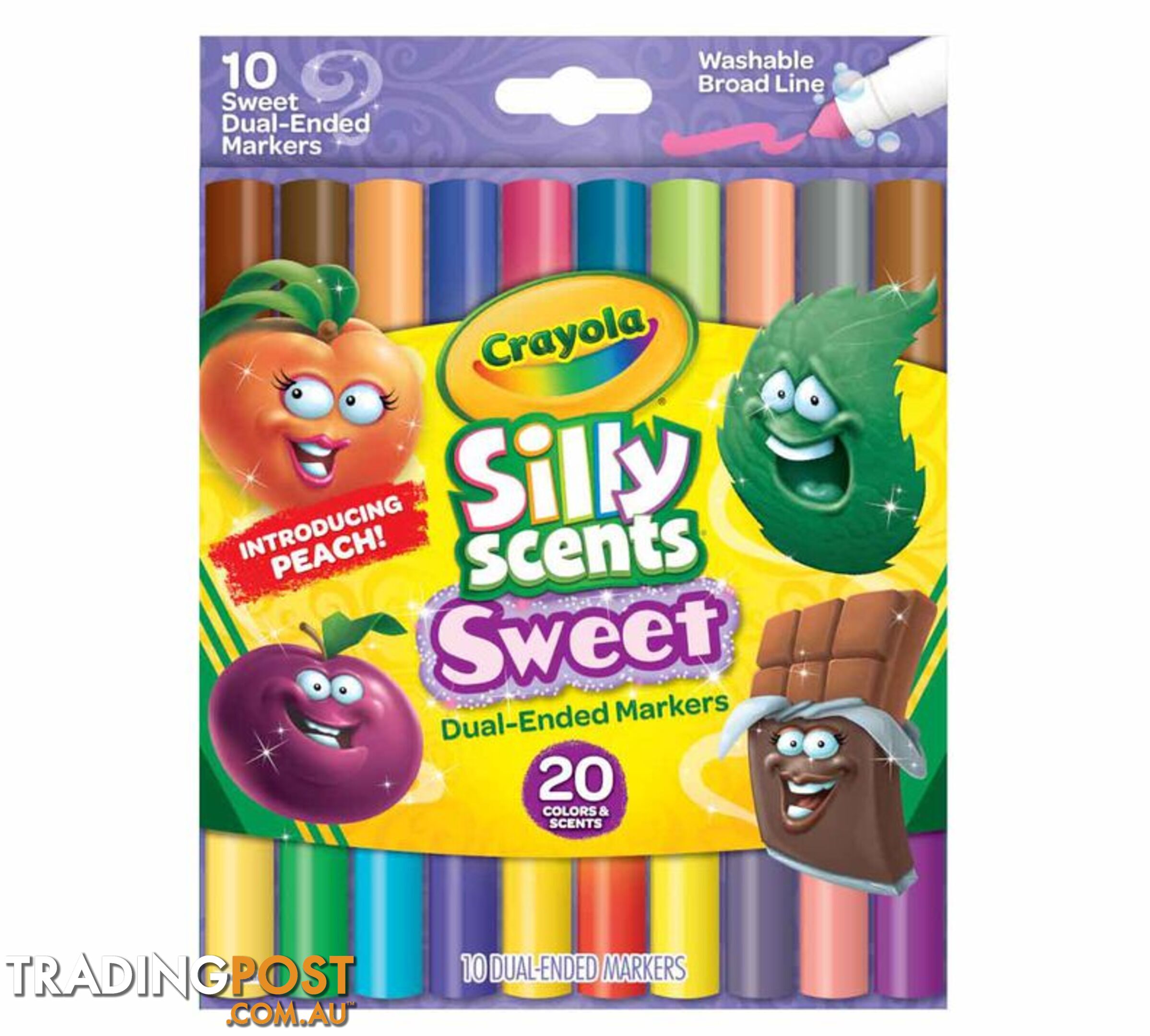 Crayola - Silly Scents Sweet Dual-ended Markers 10 Count - Bs588339 - 71662083397