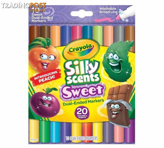 Crayola - Silly Scents Sweet Dual-ended Markers 10 Count - Bs588339 - 71662083397