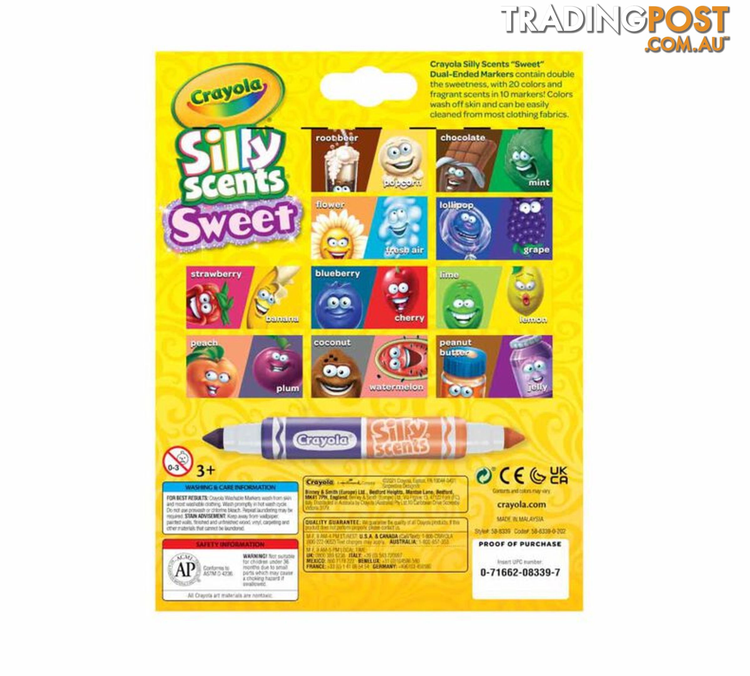 Crayola - Silly Scents Sweet Dual-ended Markers 10 Count - Bs588339 - 71662083397