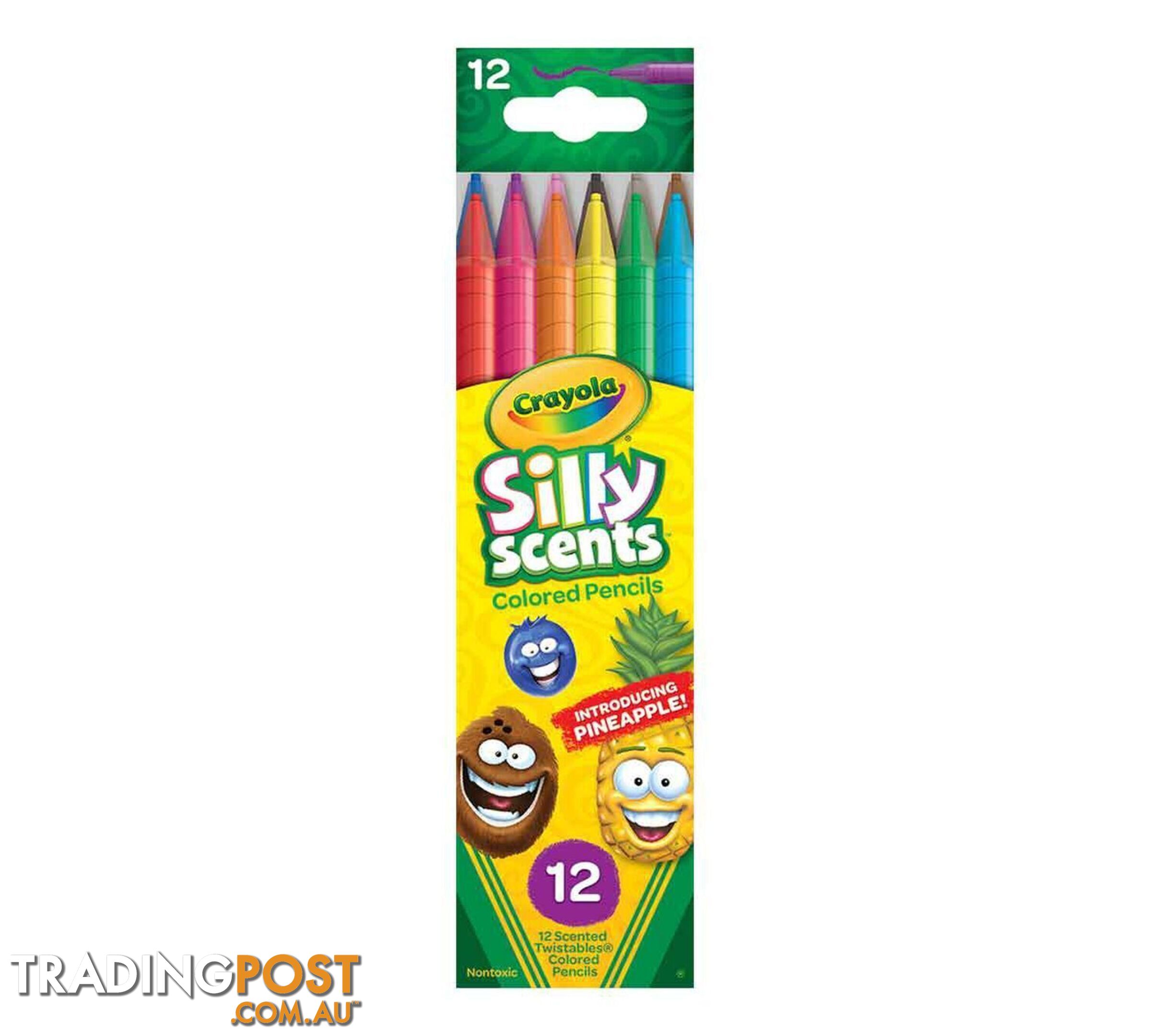 Crayola - 12 Silly Scents Twistables Colored Pencils - Bs687402 - 071662074029