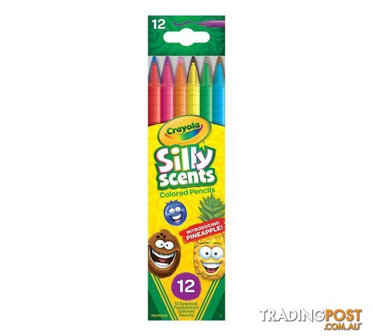 Crayola - 12 Silly Scents Twistables Colored Pencils - Bs687402 - 071662074029