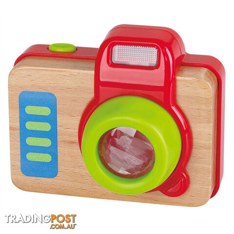 Beech Wood Peek And Snap Camera Battery Operated  Playgo Toys Ent. Ltd Art64877 - 4892401400338