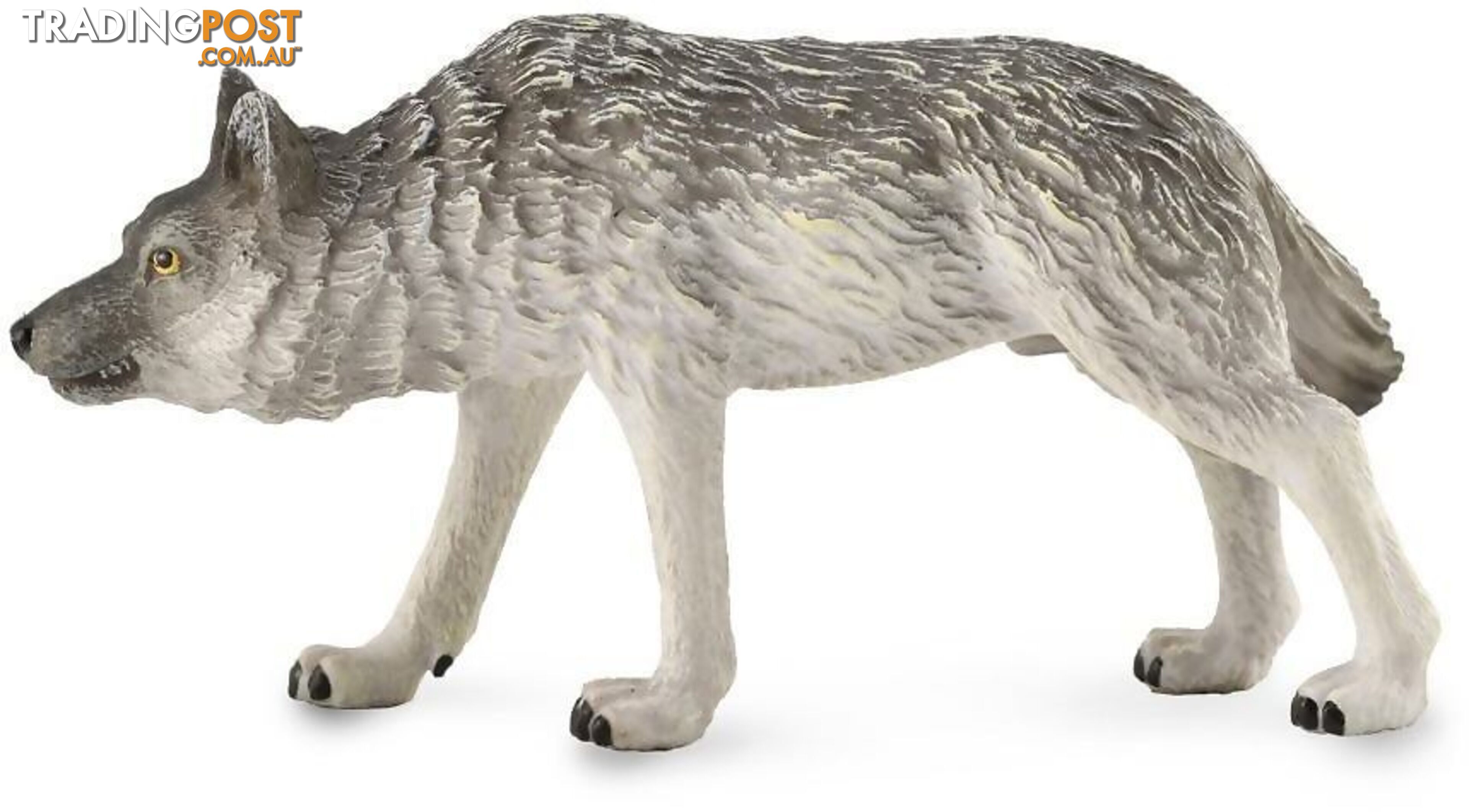 CollectA - Timber Wolf Hunting Figurine - Rpco88845 - 4892900888453