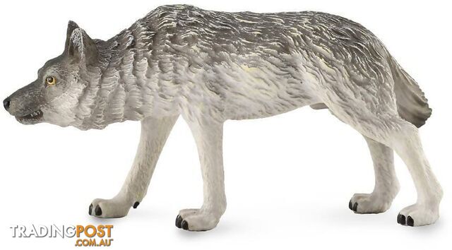 CollectA - Timber Wolf Hunting Figurine - Rpco88845 - 4892900888453