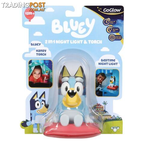 Bluey - 2 In 1 Goglow Buddy Night Light And Torch Mj14312 - 630996143124