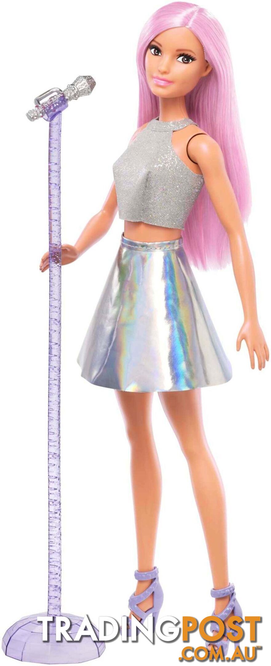 Barbie - Careers Pop Star Doll Long Pink Hair With Iridescent Skirt - Mattel - Mafxn98 - 887961696868