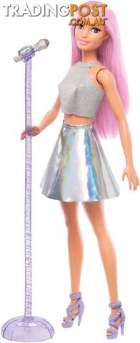 Barbie - Careers Pop Star Doll Long Pink Hair With Iridescent Skirt - Mattel - Mafxn98 - 887961696868