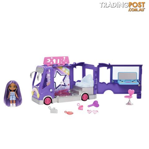 Barbie Extra Mini Minis Tour Bus Playset With Doll Expandable Vehicle Clothes And Accessories - Mahkf84 - 194735102631