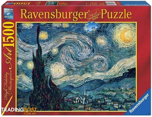 Ravensburger - Van Gogh Starry Night Jigsaw Puzzle 1500pc - Mdrb162079 - 4005556162079