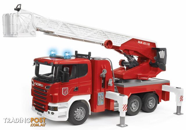 Bruder 1/16 Scania R-series Fire Engine With Slewing Ladder And Water Pump Zi24003590 - 4001702035907